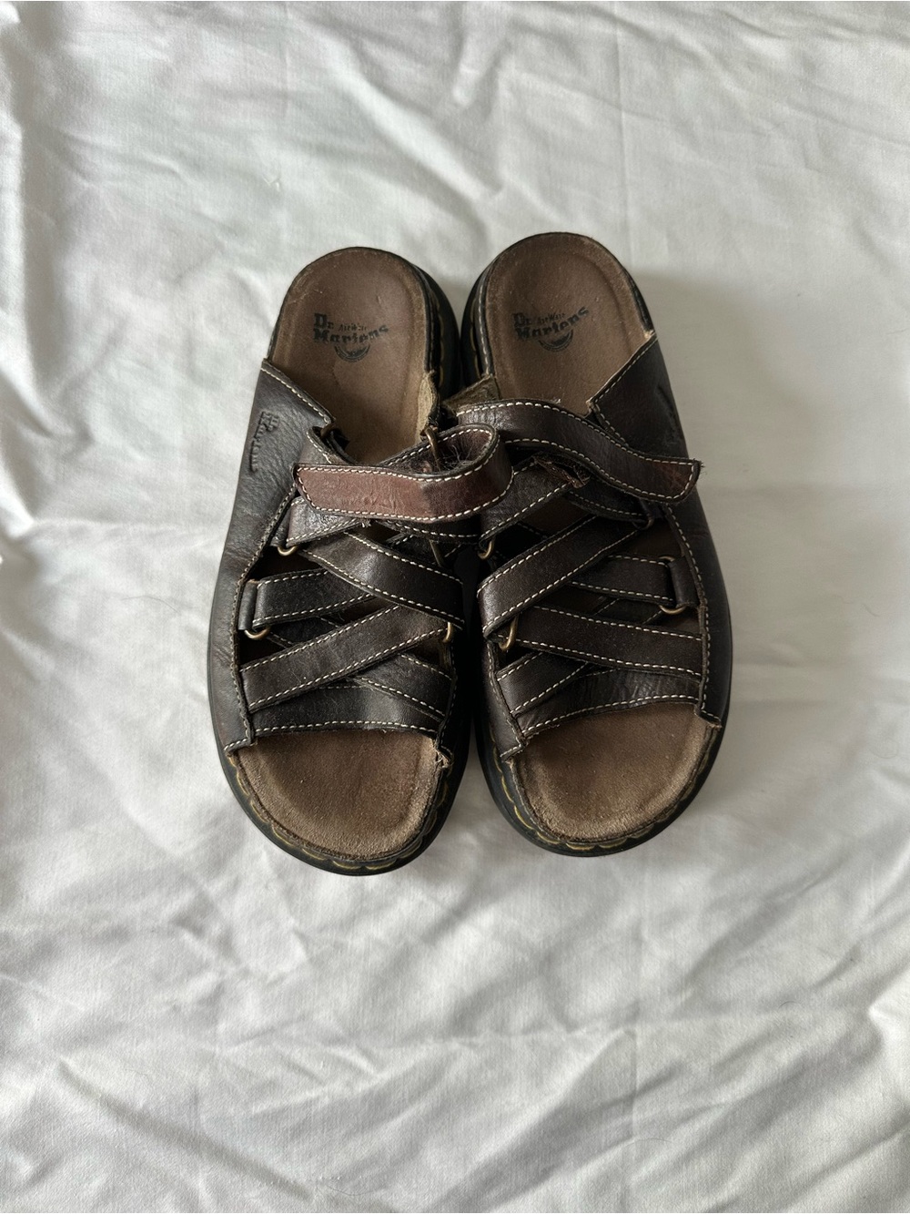 Dr. Martens Men’s Dark Brown Leather Fisherman Sandals